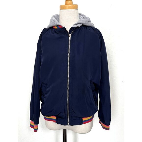 Cotton On Other - COTTON ON KIDS Girls 7/8 Removable Hooded Bomber Jacket Coat